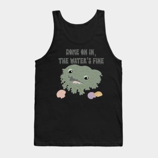 Come On In The Water's Fine Funny Tasselled Wobbegong Tank Top